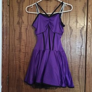 Purple Sleeveless Dress Dance recital consume teen
